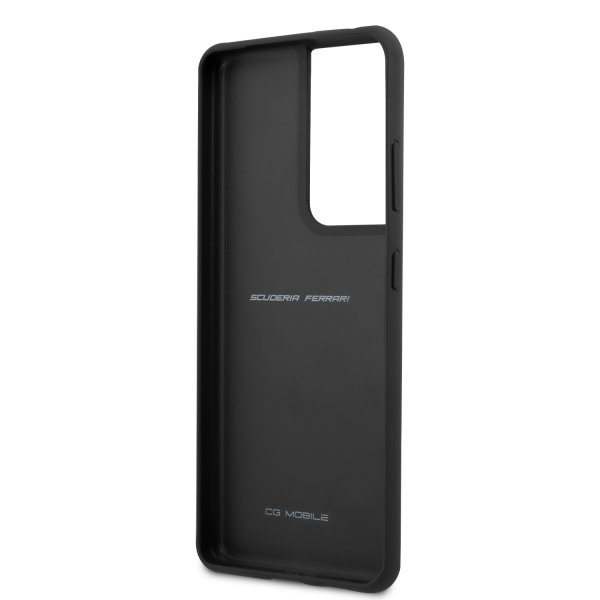 Ferrari Samsung Galaxy S21 Ultra Skal Logo Perforerad Röd