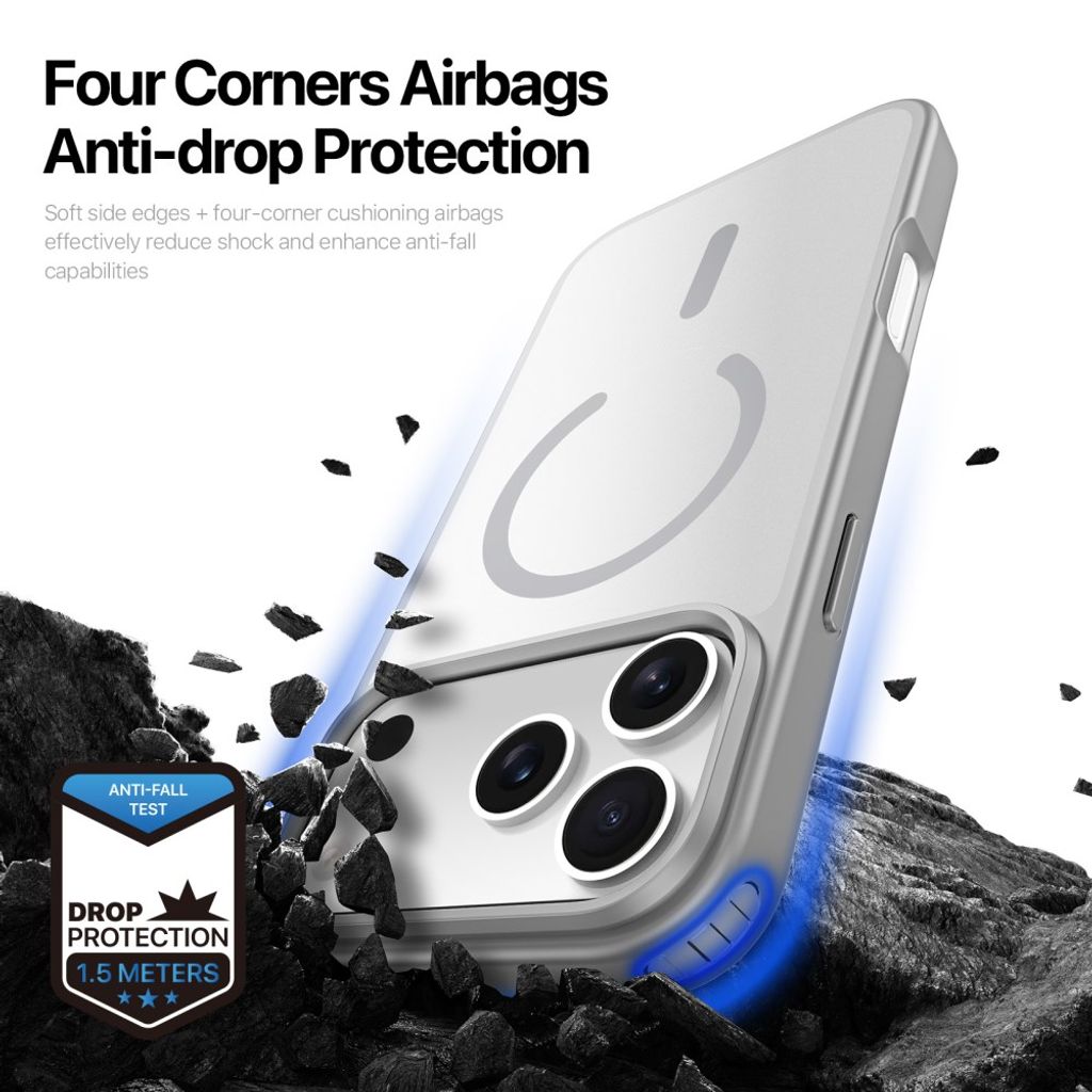 Dux Ducis iPhone 17 Pro/iPhone 18 Pro Skal Yind Series MagSafe Grå