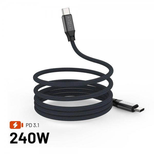 Fixed Kabel Magnetisk USB-C till USB-C 240W 2m