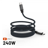 Fixed Kabel Magnetisk USB-C till USB-C 240W 2m