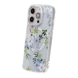 iPhone 16 Pro Max Skal Blommigt MagSafe Blå