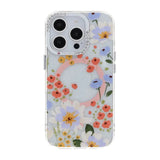 iPhone 16 Pro Max Skal Blommigt MagSafe Orange