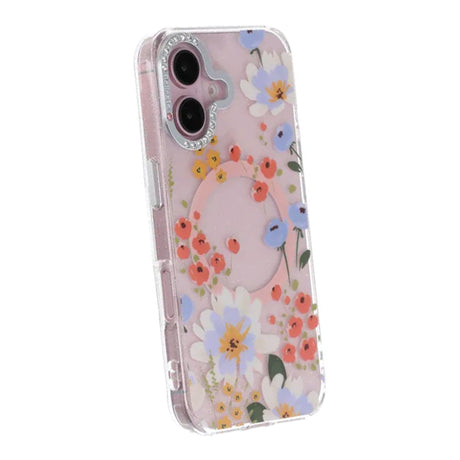 iPhone 16 Skal Blommigt MagSafe Orange
