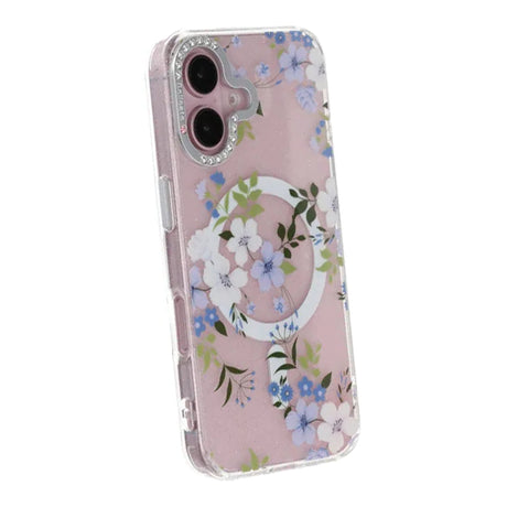 iPhone 17 Skal Blommigt MagSafe Blå