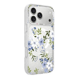 iPhone 17 Pro Skal Blommigt MagSafe Blå