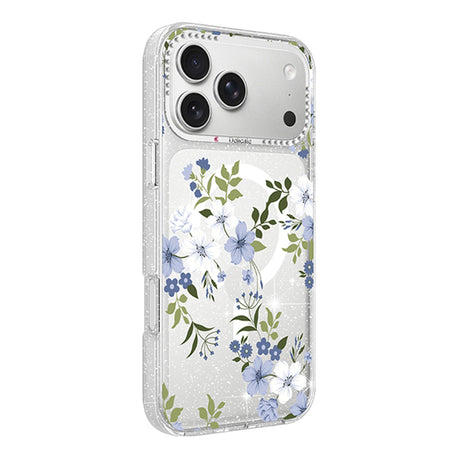 iPhone 17 Pro Skal Blommigt MagSafe Blå