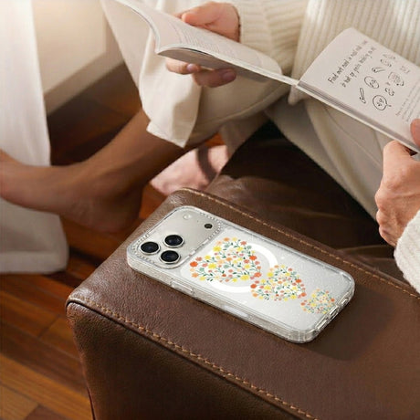 iPhone 17 Pro Max Skal Blommigt MagSafe Hjärtan