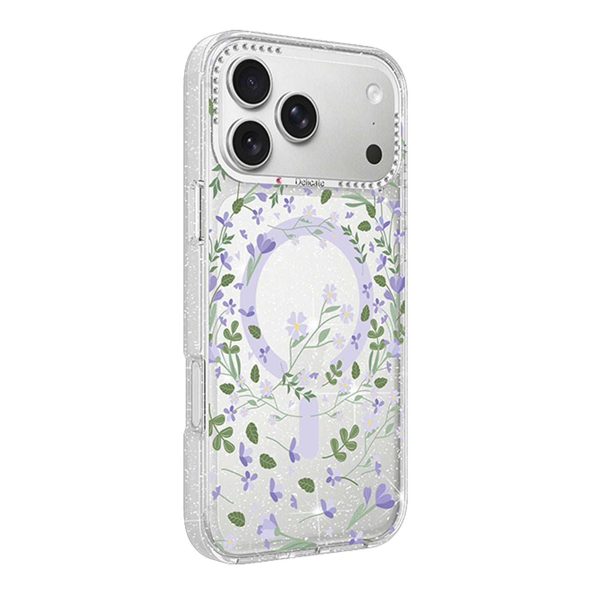 iPhone 17 Pro Max Skal Blommigt MagSafe Lila