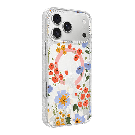 iPhone 17 Pro Skal Blommigt MagSafe Orange
