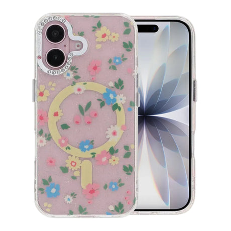 iPhone 17 Skal Blommigt MagSafe Gul