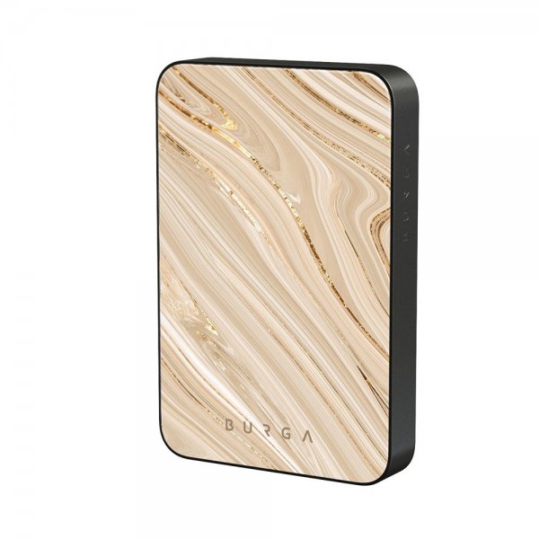 Burga Powerbank MagSafe 5000 mAh Full Glam Metallgrå