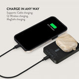 Burga Powerbank MagSafe 5000 mAh Full Glam Metallgrå