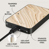 Burga Powerbank MagSafe 5000 mAh Full Glam Metallgrå