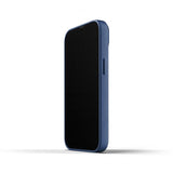 Mujjo iPhone 13 Skal Full Leather Case Monaco Blue