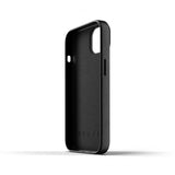Mujjo iPhone 13 Skal Full Leather Wallet Case Svart
