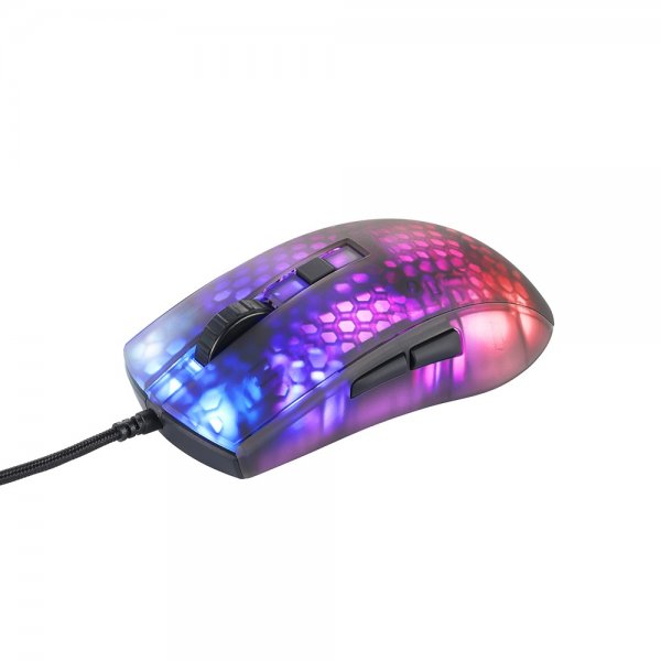 Deltaco Gaming DM310 Gaming Mus Semitransparent RGB Svart