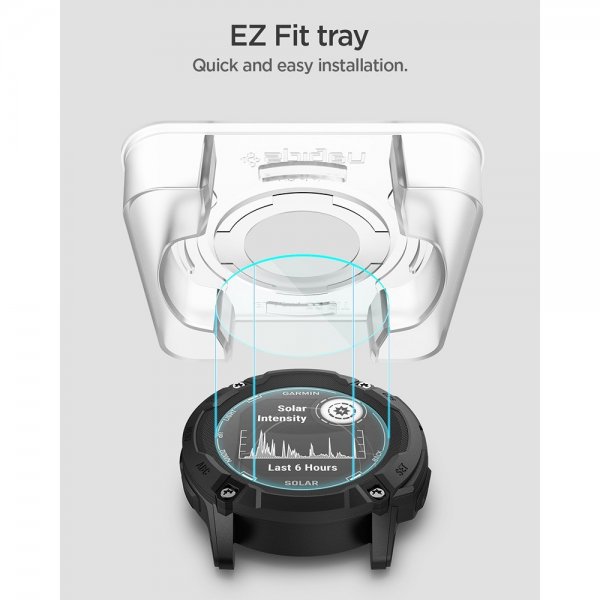 Spigen Garmin Instinct 2X Solar Skärmskydd GLAS.tR EZ Fit 2-pack