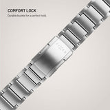 Fixed Garmin QuickFit 22mm Armband Titanium Strap Grå