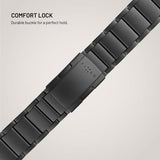 Fixed Garmin QuickFit 22mm Armband Titanium Strap Svart