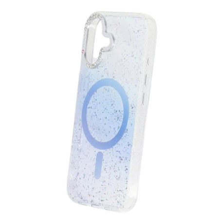 iPhone 17 Skal Glitter Diamond MagSafe Blå