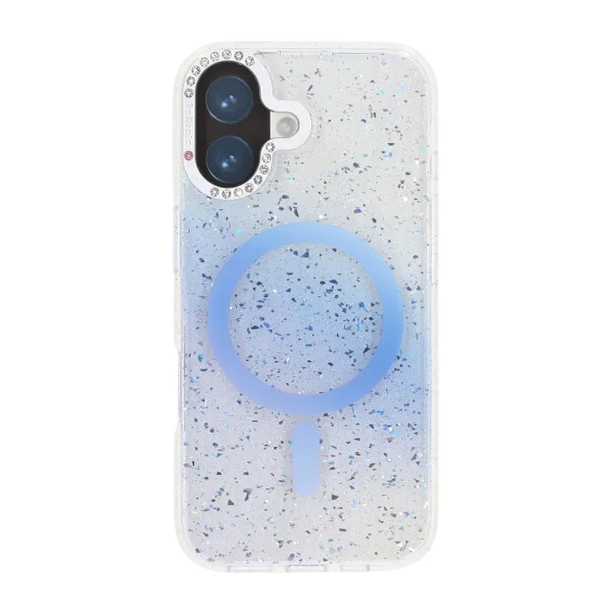 iPhone 17 Skal Glitter Diamond MagSafe Blå