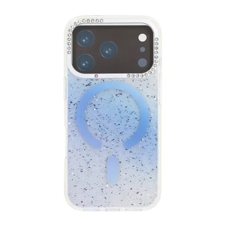 iPhone 17 Pro Skal Glitter Diamond MagSafe Blå