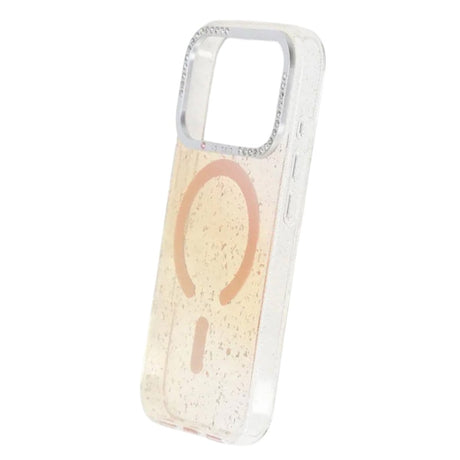 iPhone 17 Pro Skal Glitter Diamond MagSafe Guld