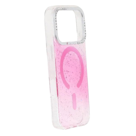 iPhone 17 Pro Skal Glitter Diamond MagSafe Rosa