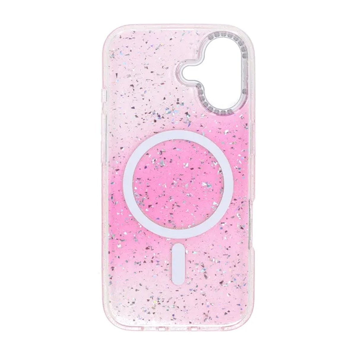 iPhone 17 Skal Glitter Diamond MagSafe Rosa