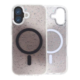 iPhone 17 Skal Glitter Diamond MagSafe Svart