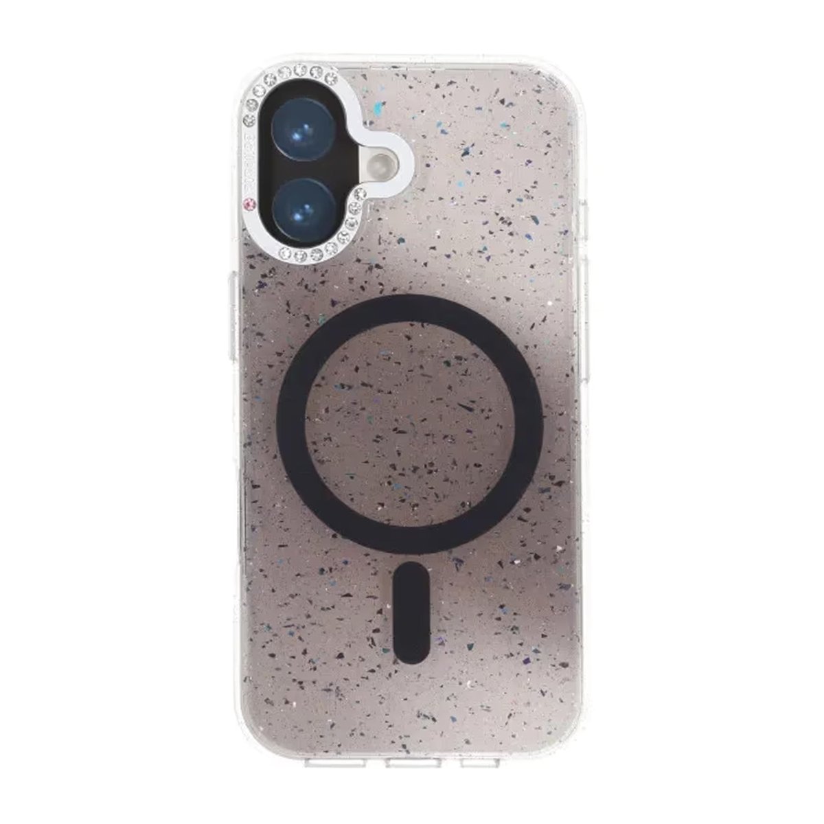 iPhone 17 Skal Glitter Diamond MagSafe Svart