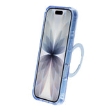 iPhone 17 Skal Glitter Stativ MagSafe Blå