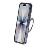 iPhone 17 Skal Glitter Stativ MagSafe Svart