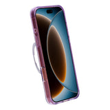 iPhone 17 Pro Max/iPhone 18 Pro Max Skal Glitter Stativ MagSafe Lila