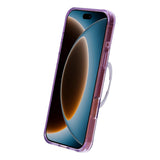 iPhone 17 Pro/iPhone 18 Pro Skal Glitter Stativ MagSafe Lila
