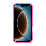iPhone 17 Pro/iPhone 18 Pro Skal Glitter Stativ MagSafe Röd