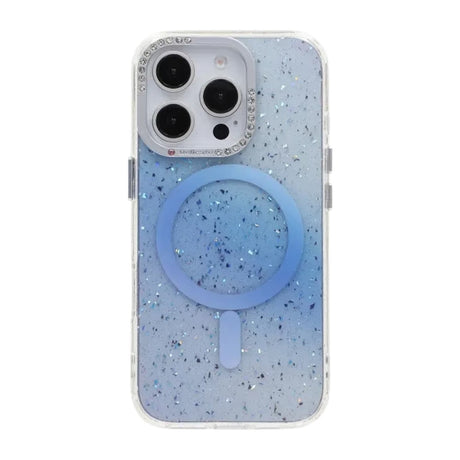 iPhone 16 Pro Skal Glitter Diamond MagSafe Blå