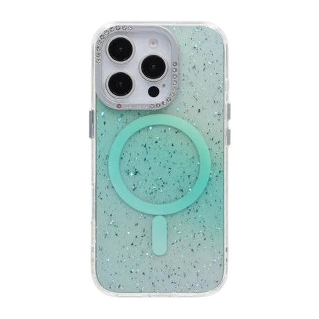 iPhone 16 Pro Skal Glitter Diamond MagSafe Grön