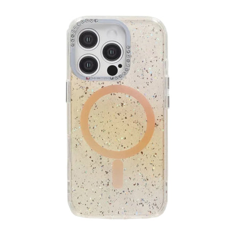 iPhone 16 Pro Skal Glitter Diamond MagSafe Guld