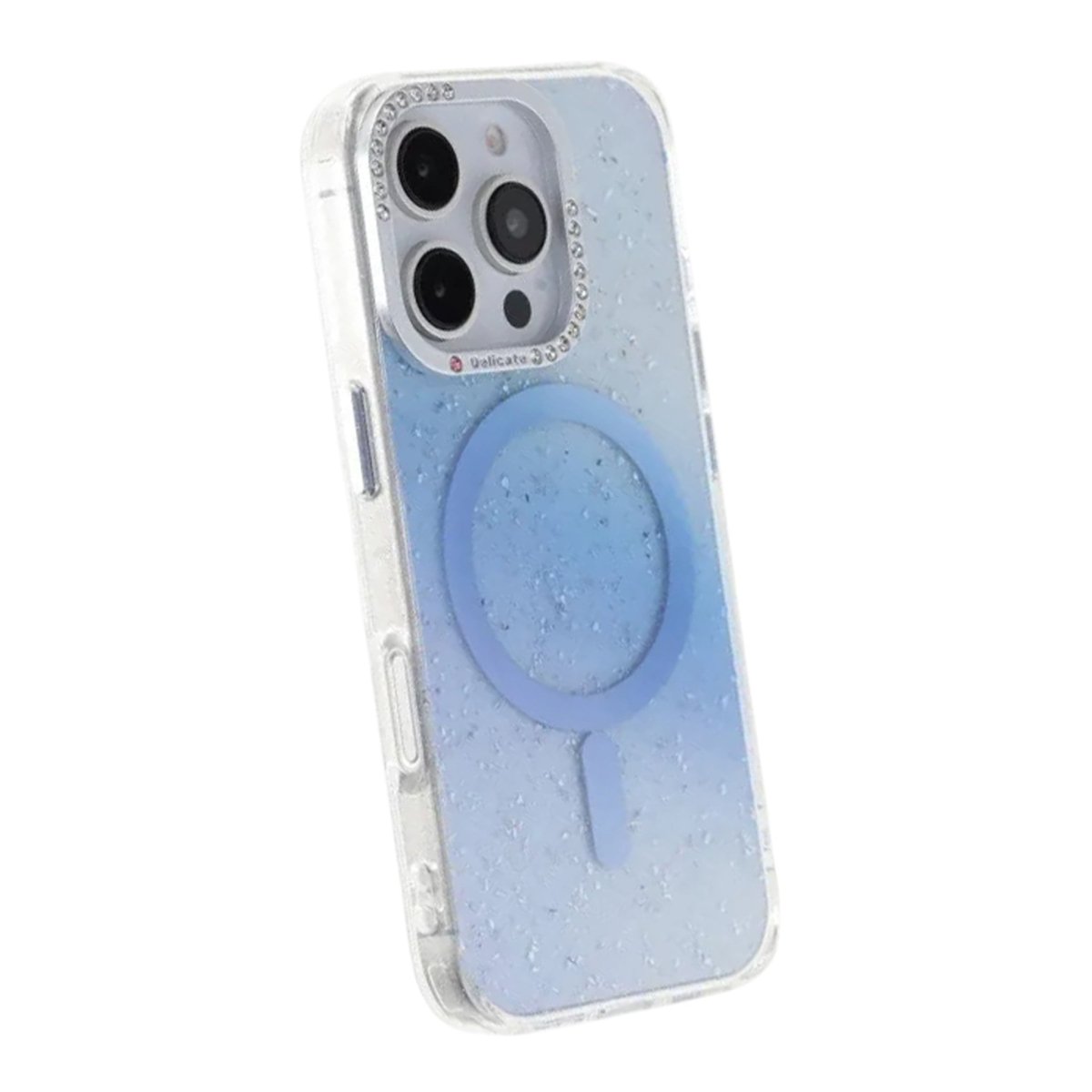 iPhone 16 Pro Max Skal Glitter Diamond MagSafe Blå