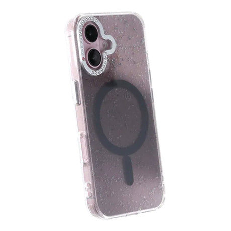iPhone 16 Skal Glitter Diamond MagSafe Svart