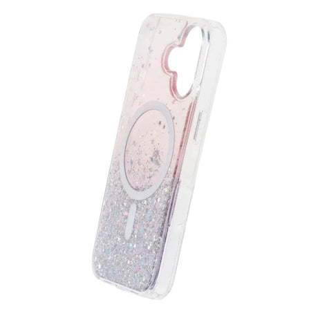 iPhone 17 Skal Glitter Stjärnor MagSafe Lila