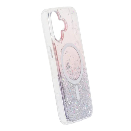 iPhone 17 Skal Glitter Stjärnor MagSafe Lila