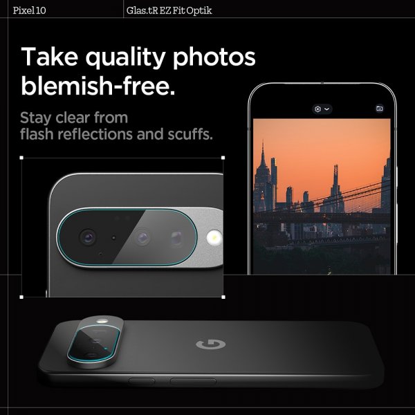 Spigen Google Pixel 10 Kameraskydd Glas.tR EZ Fit Optik 2-pack