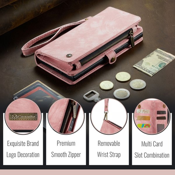 CaseMe Google Pixel 10/Pixel 10 Pro Fodral 008 Series Löstagbart Skal Rosa