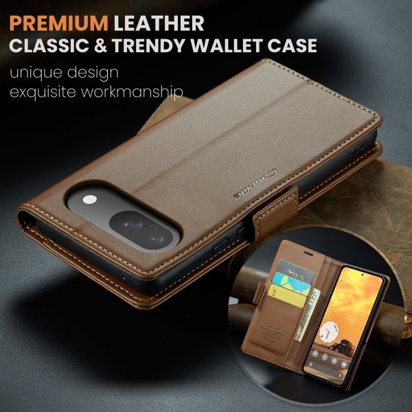 CaseMe Google Pixel 9/9 Pro/Pixel 10/10 Pro Fodral 023 Series Brun