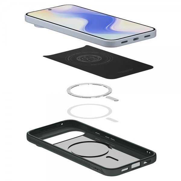 Spigen Google Pixel 10/Pixel 10 Pro Skal Liquid Air MagFit Abyss Green