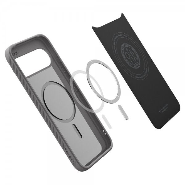Spigen Google Pixel 10/Pixel 10 Pro Skal Liquid Air MagFit Marble Gray