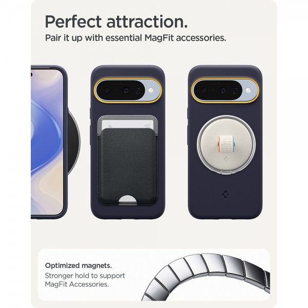Spigen Google Pixel 10/Pixel 10 Pro Skal Nano Pop MagFit Blueberry Navy