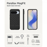 Spigen Google Pixel 10/Pixel 10 Pro Skal Parallax MagFit Matte Black